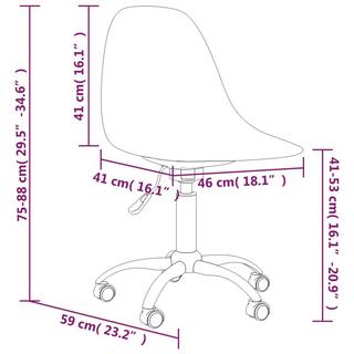 VidaXL Chaise de salle à manger pivotante polypropylène  