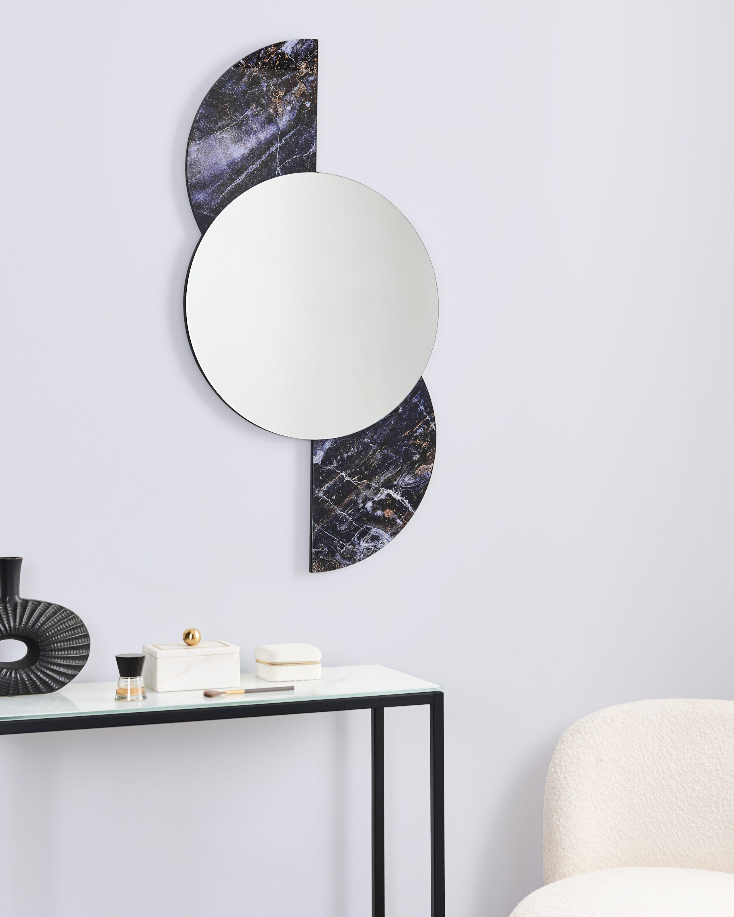 Beliani Wandspiegel aus Glas Modern SEUZEY  