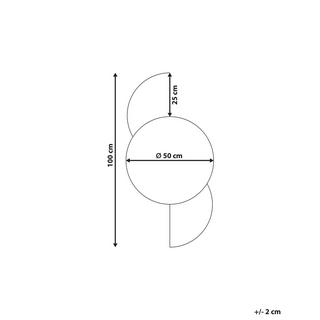 Beliani Wandspiegel aus Glas Modern SEUZEY  