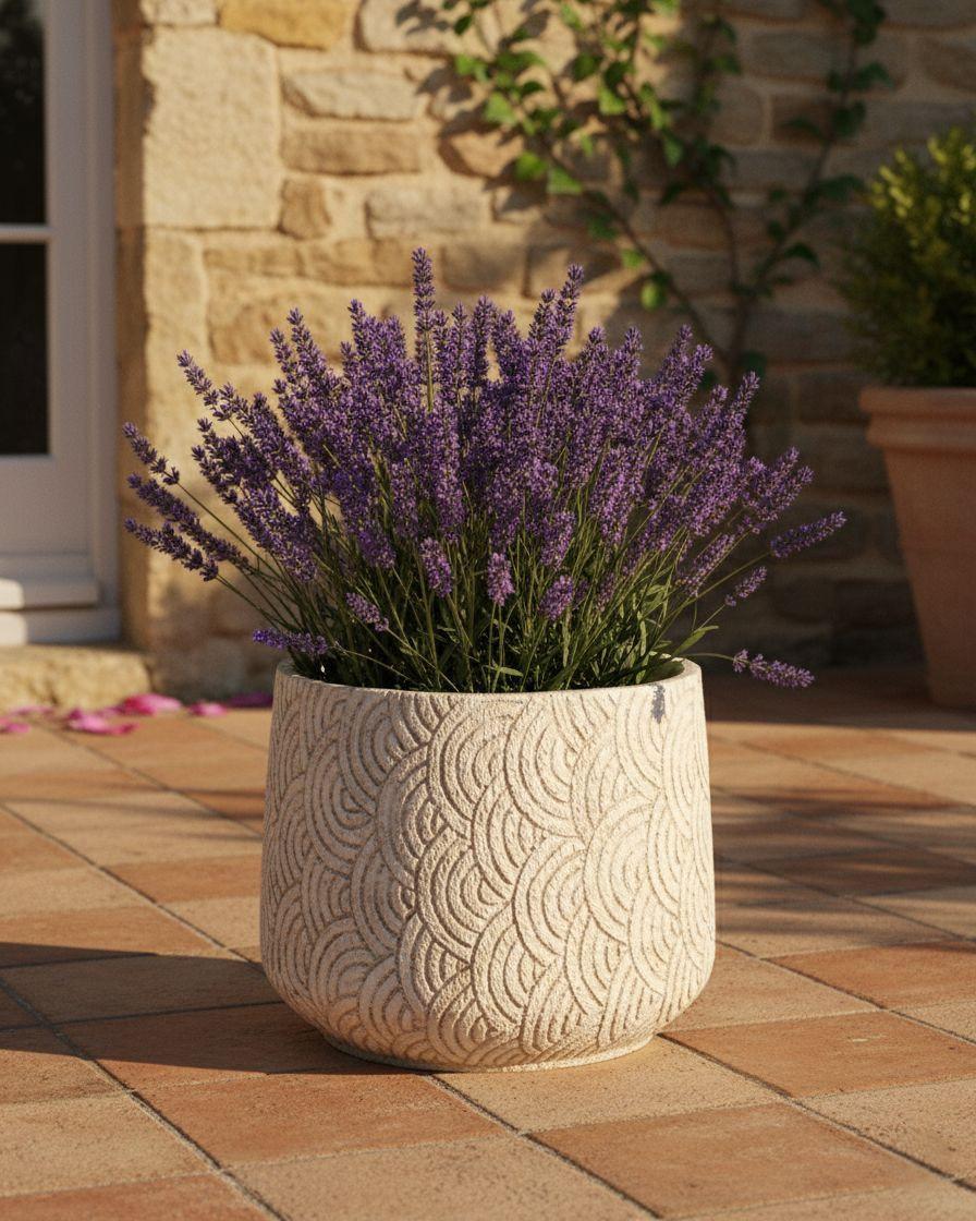 Beliani Cache-pot en Fibre d'argile Moderne ERIROS  