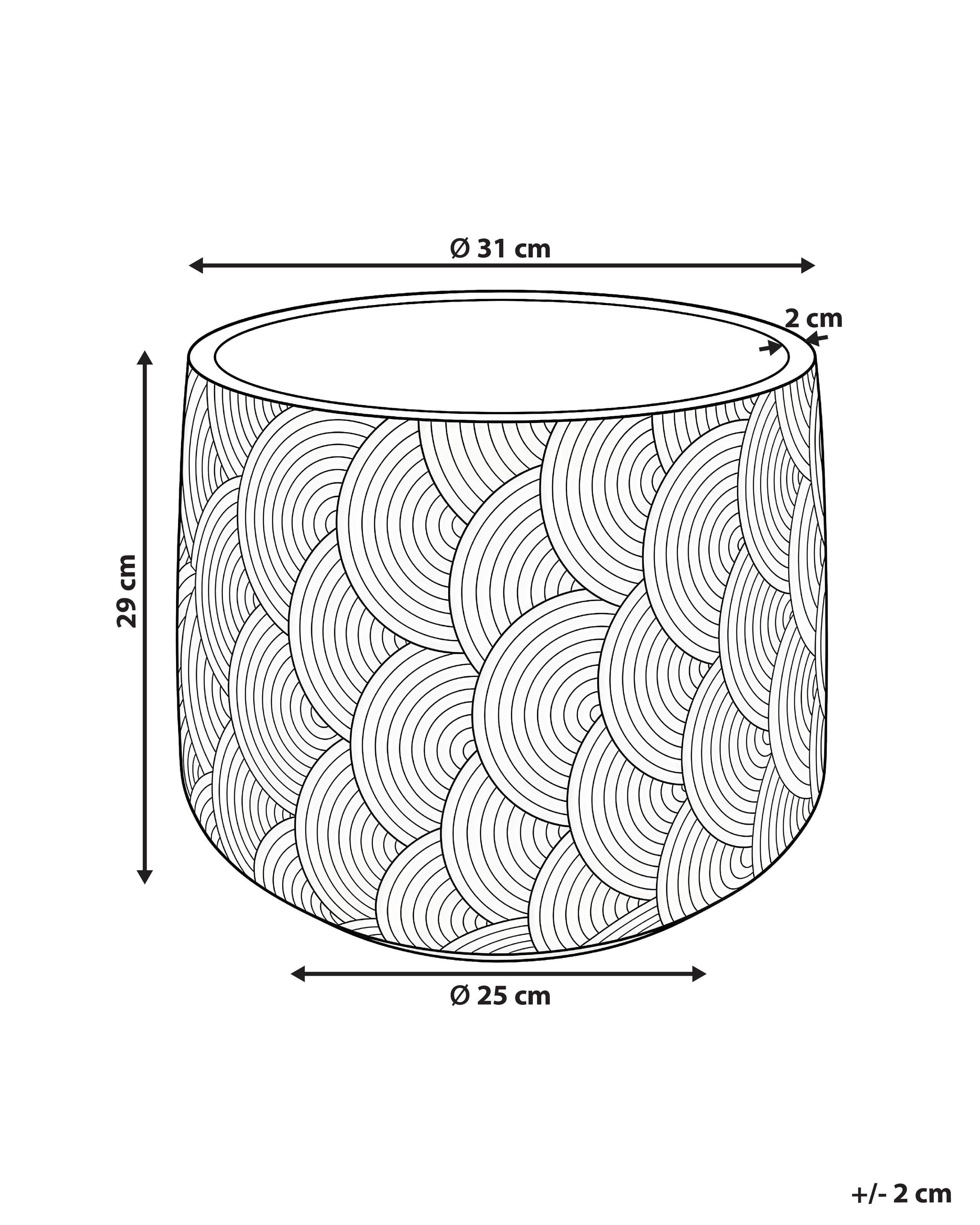 Beliani Cache-pot en Fibre d'argile Moderne ERIROS  