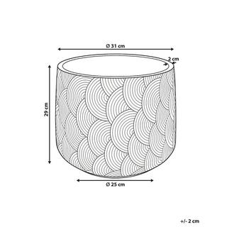 Beliani Cache-pot en Fibre d'argile Moderne ERIROS  