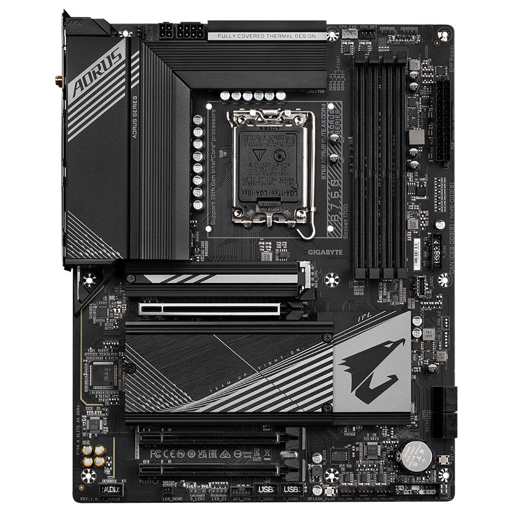 Gigabyte  B760 AORUS ELITE AX DDR4 scheda madre Intel B760 Express LGA 1700 ATX 