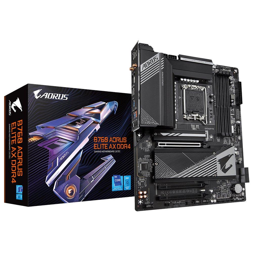 Gigabyte  B760 AORUS ELITE AX DDR4 scheda madre Intel B760 Express LGA 1700 ATX 