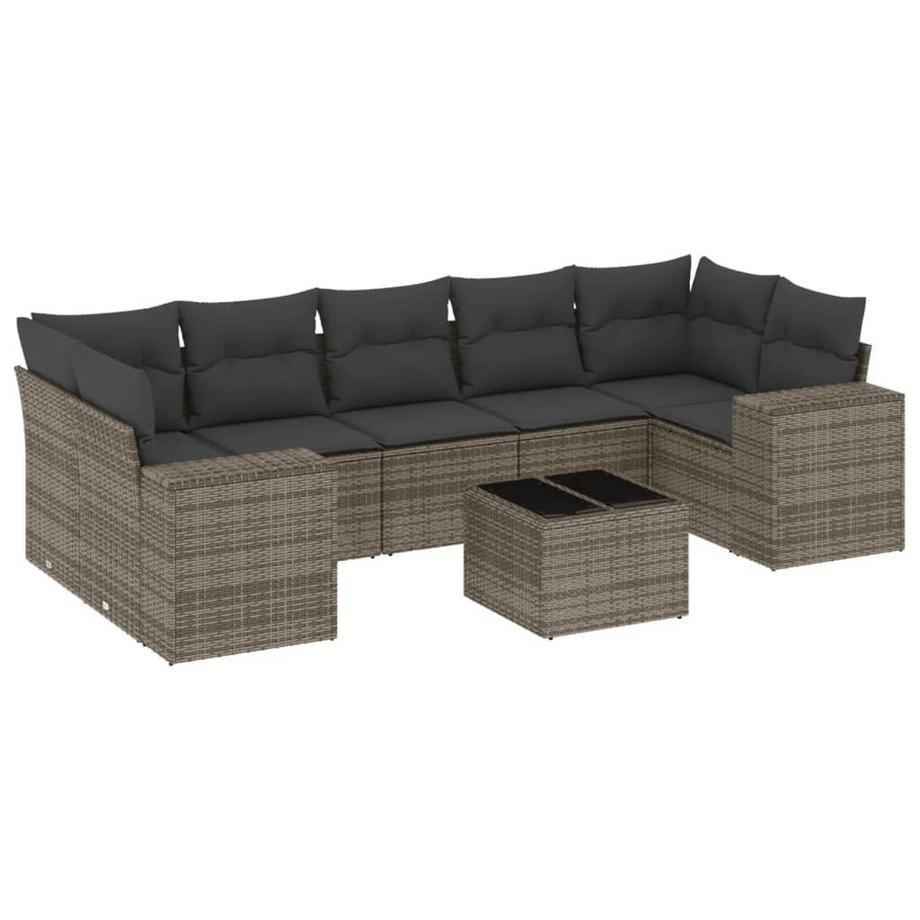 set divano da giardino Polirattan