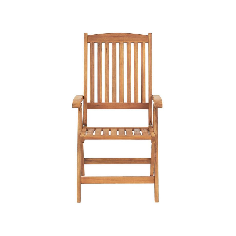 Beliani Bistro Set aus Akazienholz Modern JAVA  