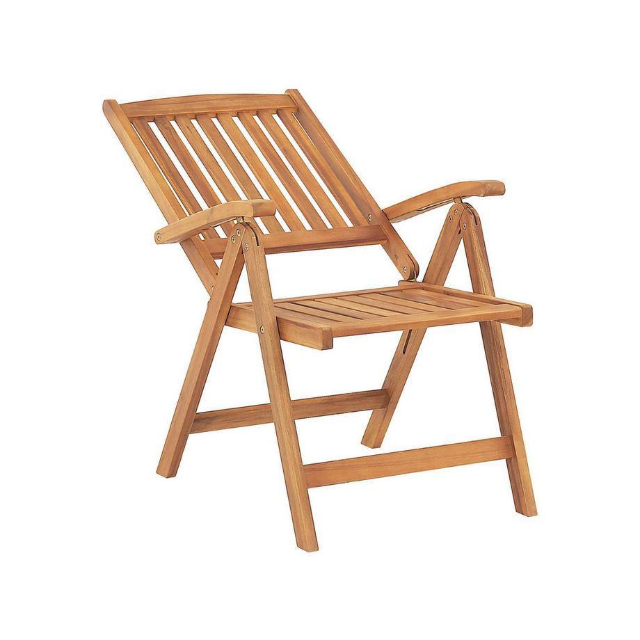 Beliani Bistro Set aus Akazienholz Modern JAVA  