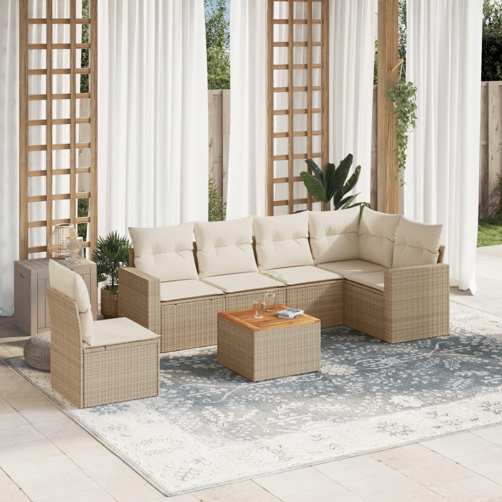 VidaXL set divano da giardino Polirattan  