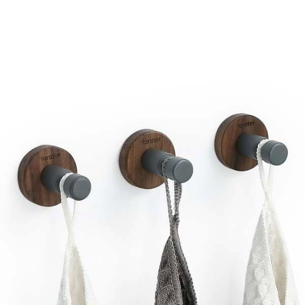 Forster Home Magnetischer Haken Rund Walnuss  