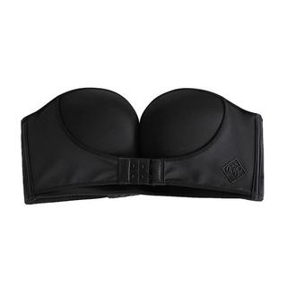 B2X  Reggiseno push-up senza spalline, abbottonatura frontale extra, nero - 70°C 