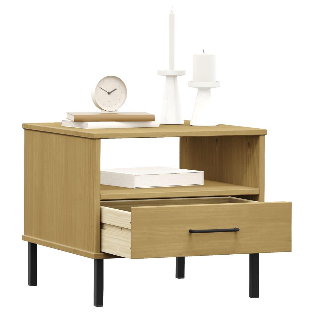 VidaXL Table de chevet bois  