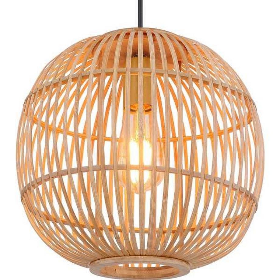 mutoni Lampada a sospensione Hildegard bambù naturale 1xE27  