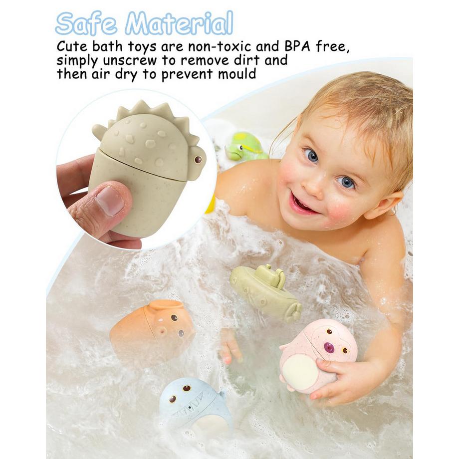 Activity-board  Baby-Badespielzeug, Wasserspielzeug Kinder-Badespielzeug Spritztiere schimmelfrei 