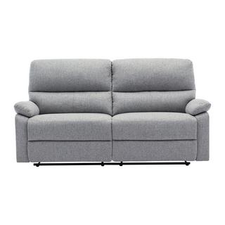 Vente-unique Relaxsofa elektrisch 3-Sitzer - Stoff - hellgrau - LUNANO  