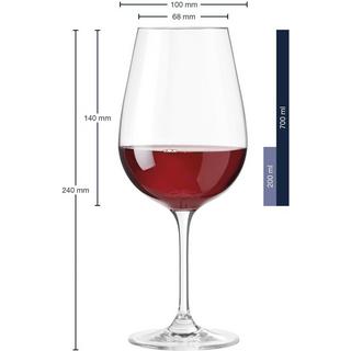LEONARDO Rotweinglas Tivoli 700 ml, 6 Stück, Transparent  