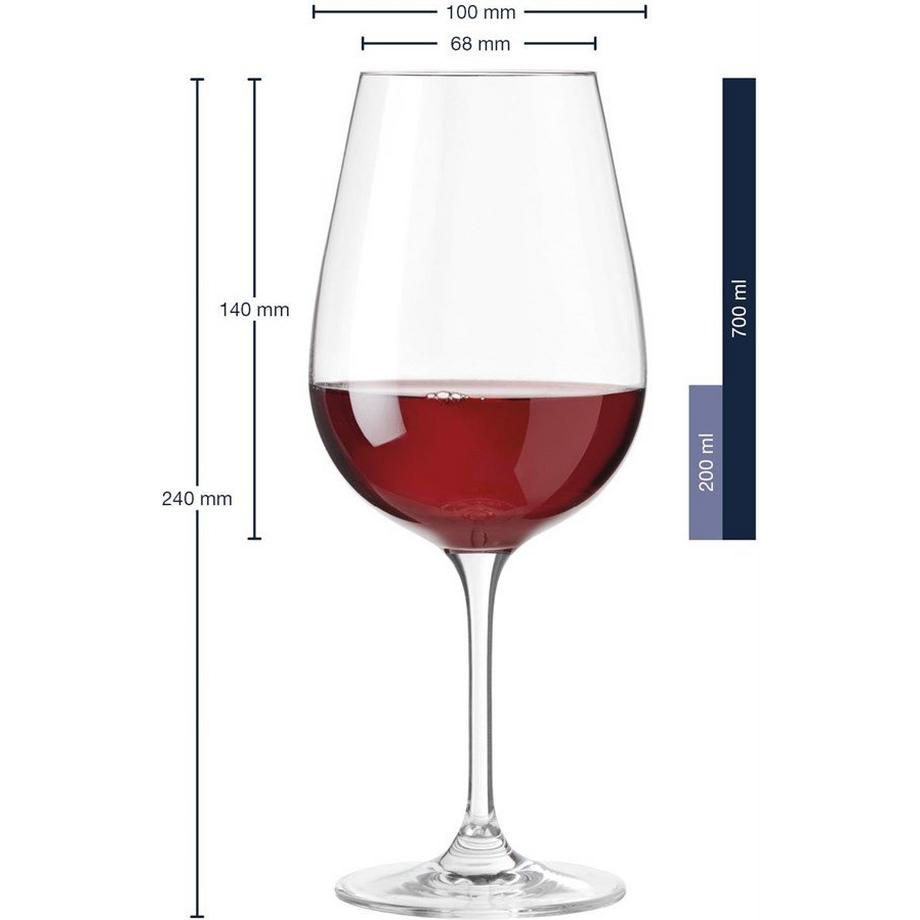 LEONARDO Rotweinglas Tivoli 700ml 6er Set  