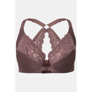 Ulla Popken  Soutien-gorge à armatures, dentelle et double fermeture - bonnet C-D 