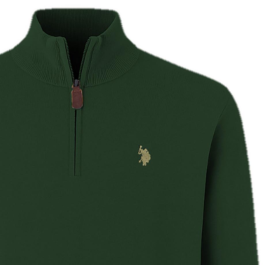 U.S. Polo Assn. Maglione a maglia Regular Fit con cerniera  