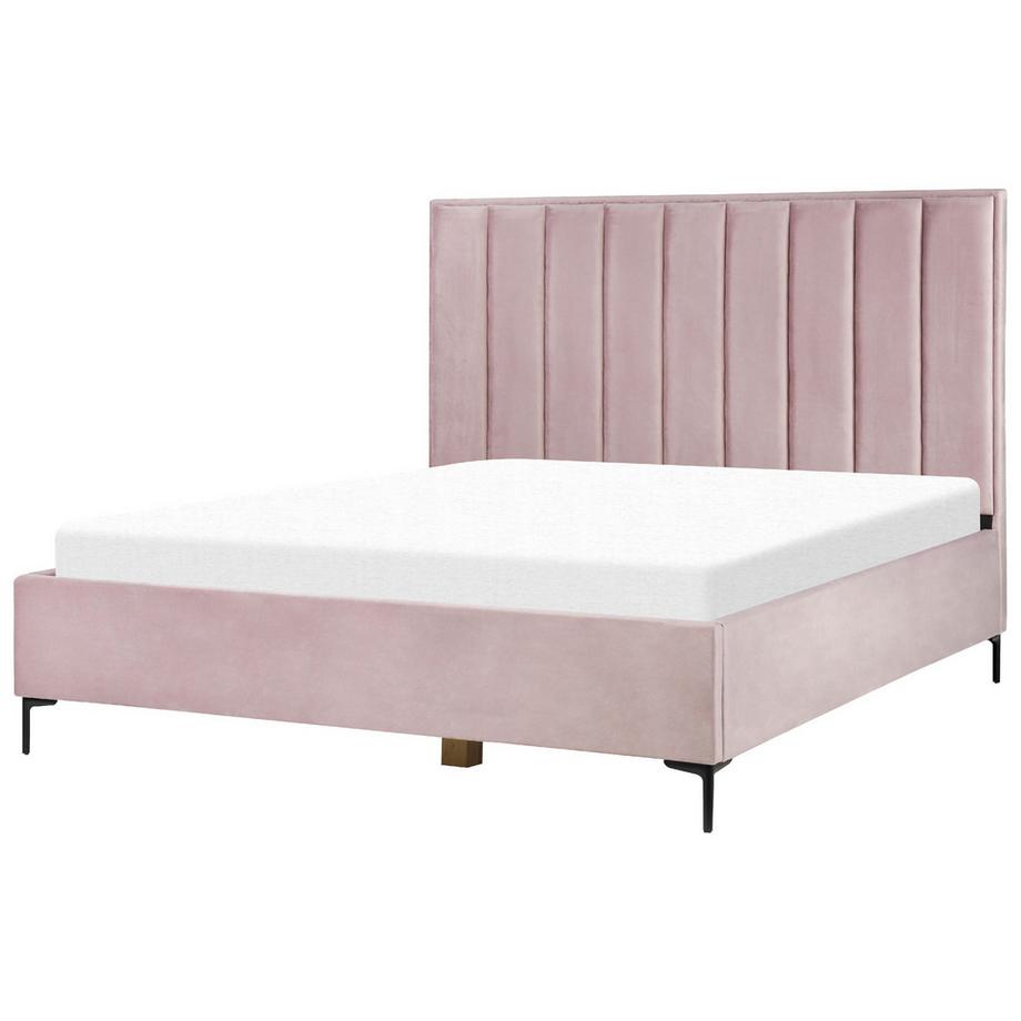 Beliani Lit ottoman en Velours Glamour SEZANNE  