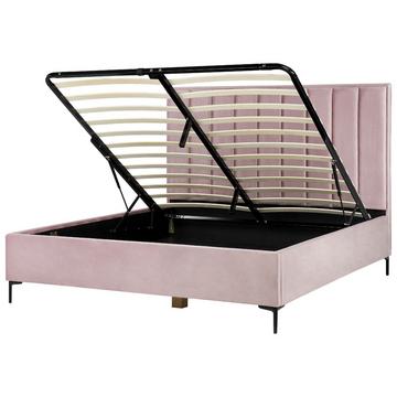 Lit ottoman en Velours Glamour SEZANNE