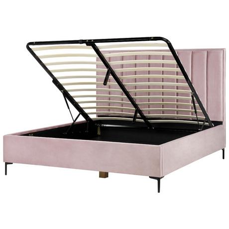 Beliani Lit ottoman en Velours Glamour SEZANNE  