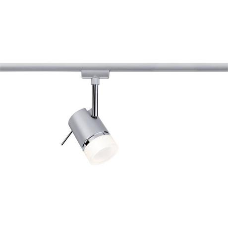 Paulmann Pipe Lampada per sistema su binario URail GU10 10 W LED (monocolore) Cromo, Cromo (opaco)  