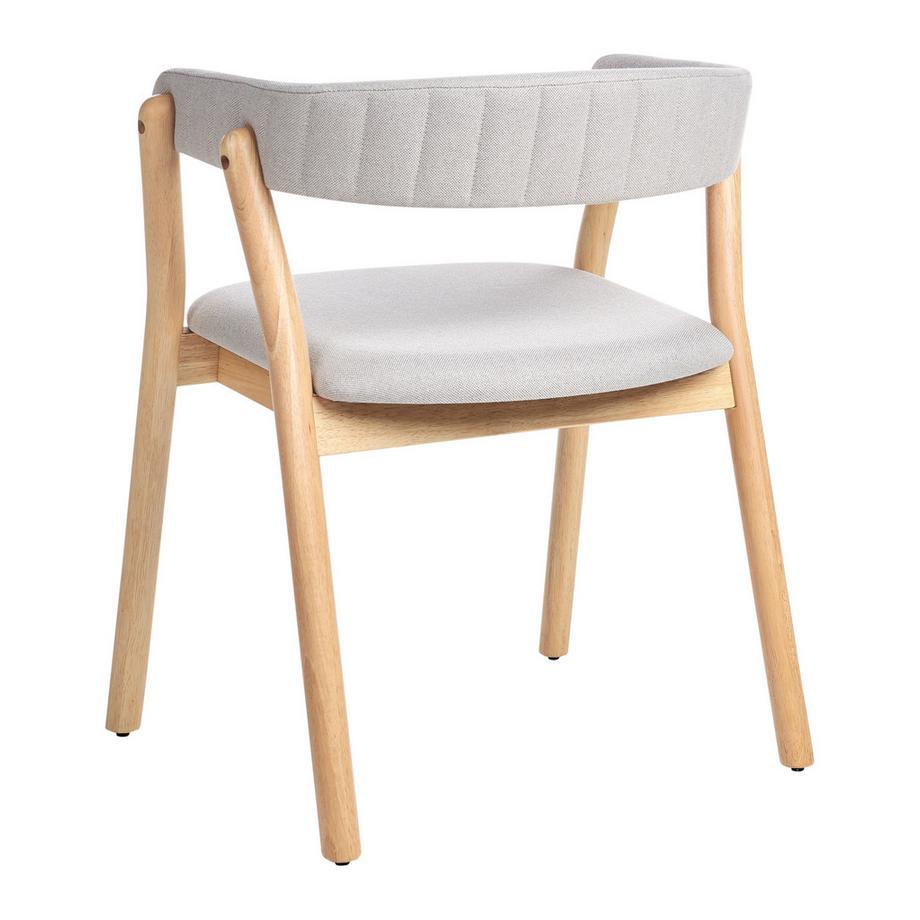 Beliani Lot de 2 chaises de salle à manger en Tissu Minimaliste MYLO  