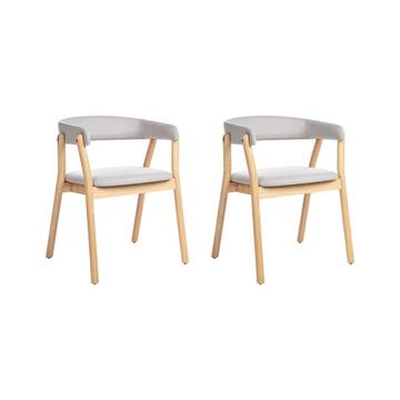 Lot de 2 chaises de salle à manger en Polyester Minimaliste MYLO