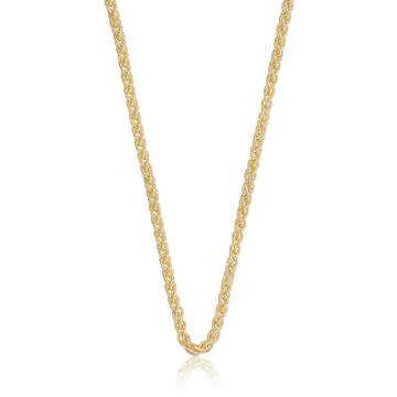 Collier Zopf Gelbgold 750, 3.3mm, 42cm