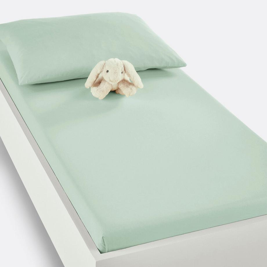 Drap housse bébé coton uni