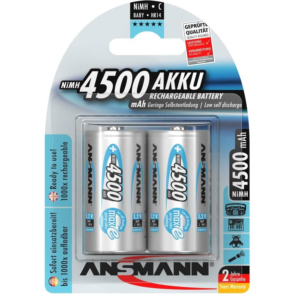 ANSMANN  maxE HR14 Baby (C)-Akku NiMH 4500 mAh 1.2 V 2 St. 