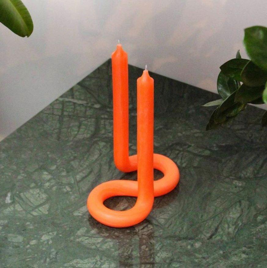 Twist Candles Orange  
