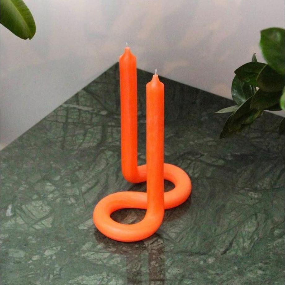 Twist Candles Orange  