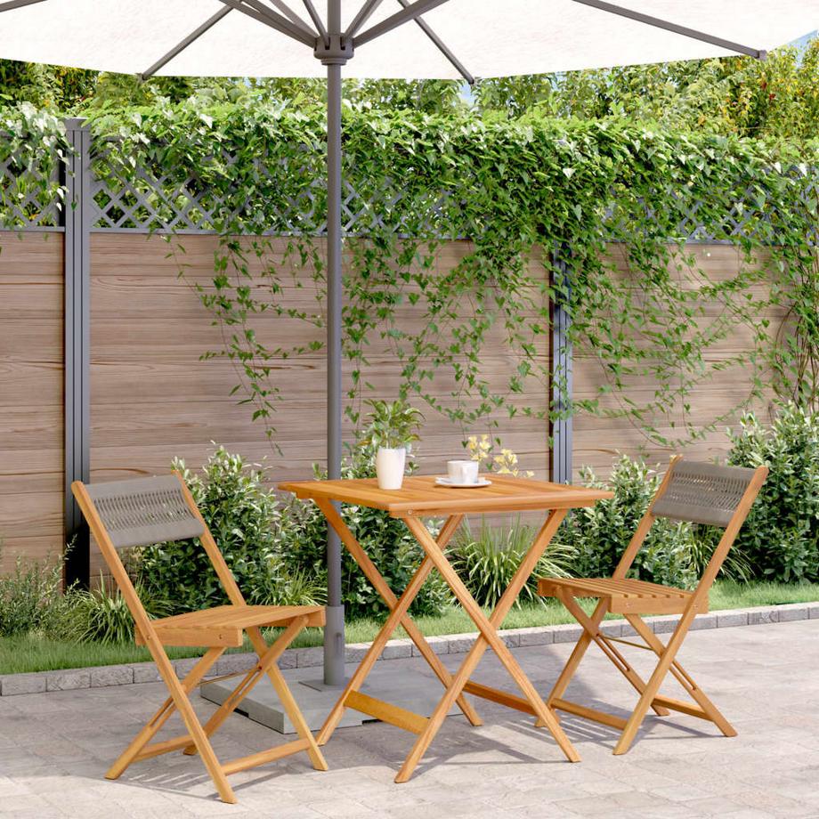 VidaXL Ensemble de bistro bois d'acacia  