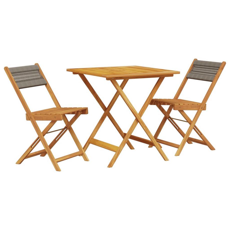 Ensemble de bistro bois d'acacia