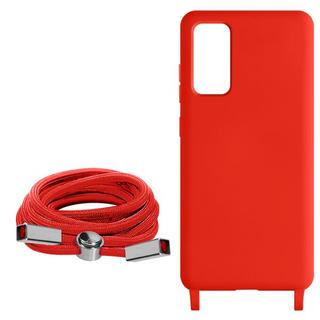 Avizar  Coque Cordon Samsung Galaxy S20 FE Rouge 