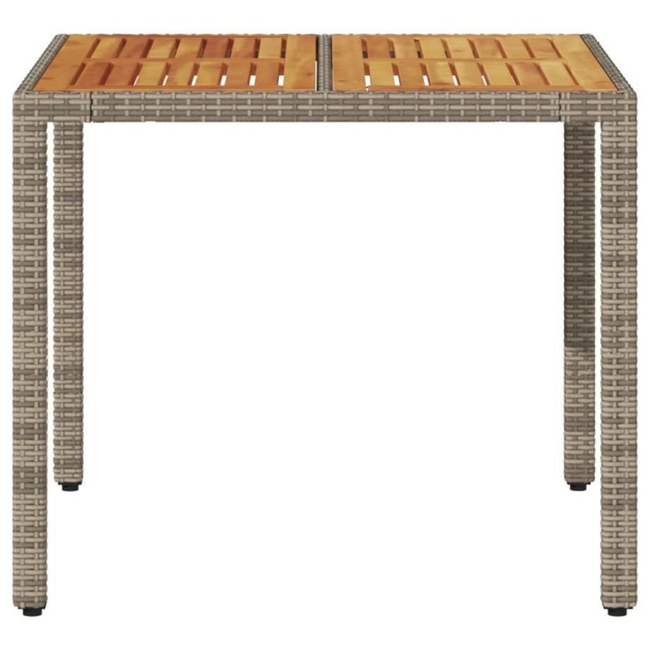 VidaXL Table de jardin rotin synthétique  