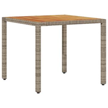 Table de jardin rotin synthétique