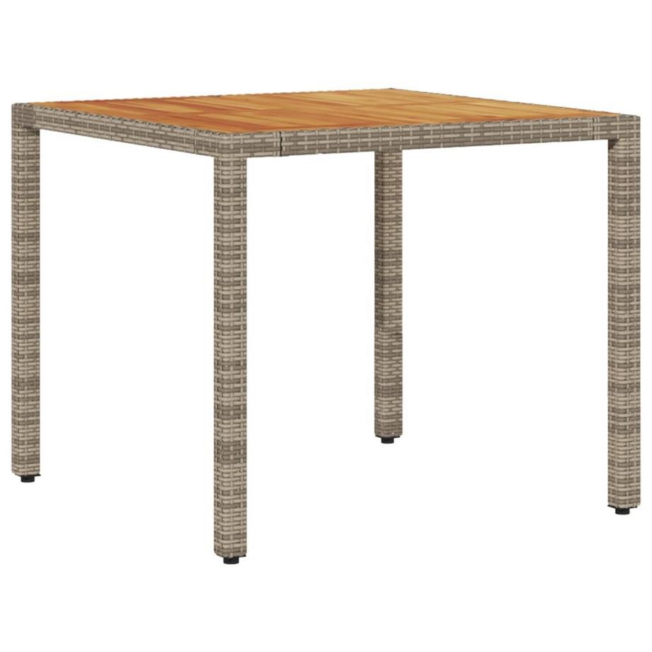 VidaXL Table de jardin rotin synthétique  