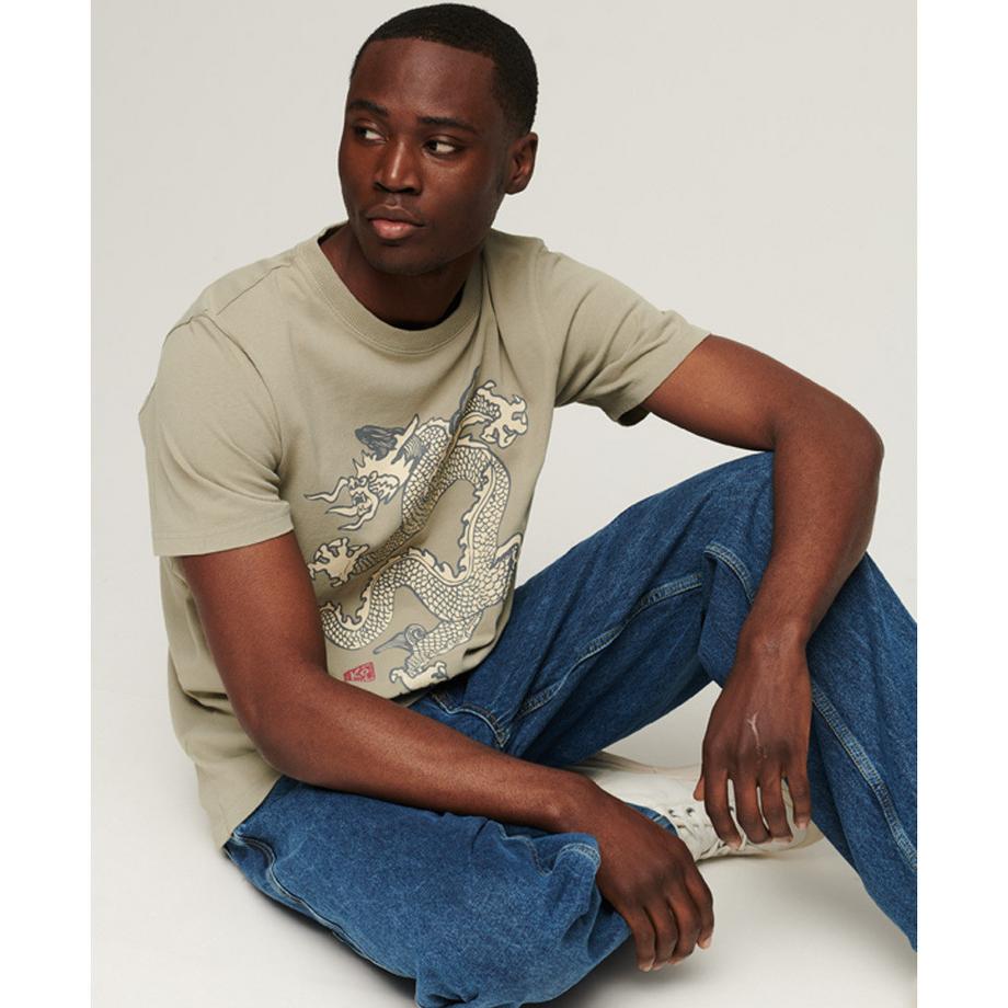 Superdry T-Shirt à Motif Dragon  