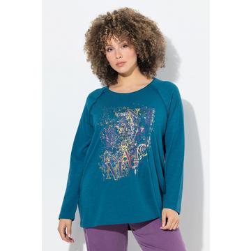 Shirt, Motivdruck, A-Linie, Rundhals, Langarm