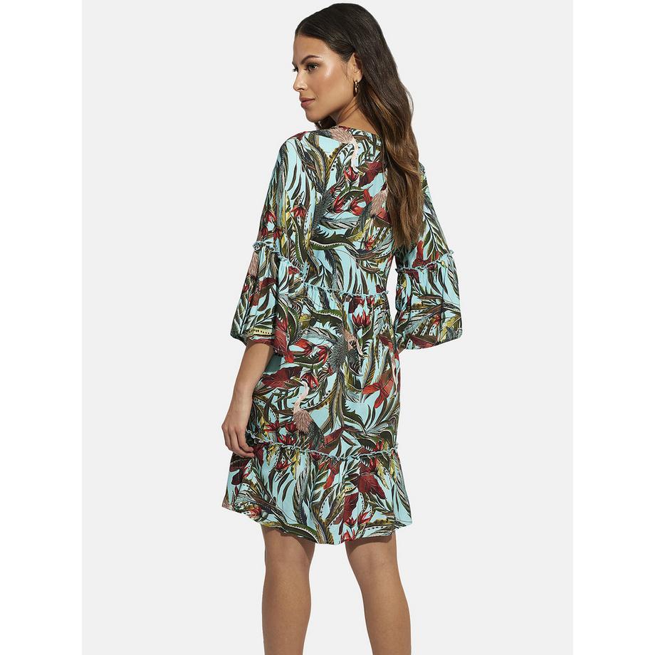 Selmark Galapagos Dreiviertel-Ärmel Strandkleid  