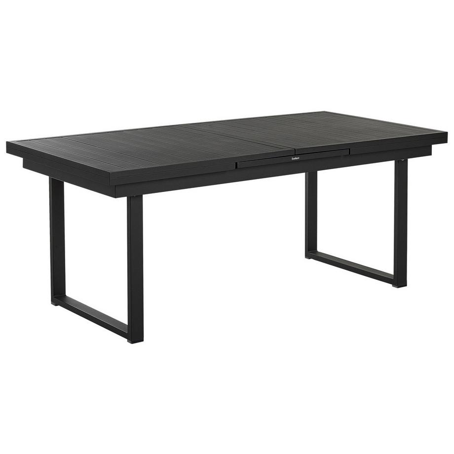 Beliani Garten-Essgruppe für 8 Personen aus Aluminium Modern VALCANETTO/TAVIANO  