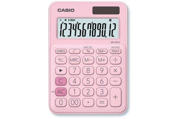 CASIO CASIO Mini Taschenrechner MS20UCPK 12-stellig pink  