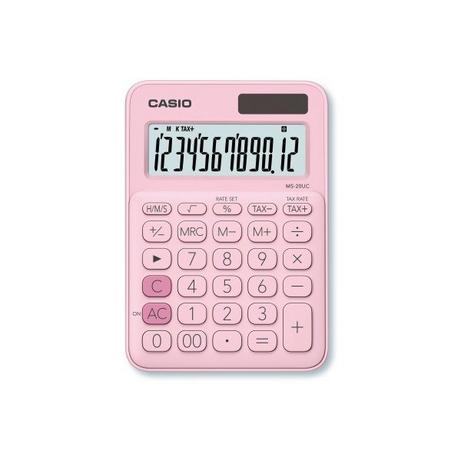 CASIO CASIO Mini Taschenrechner MS20UCPK 12-stellig pink  