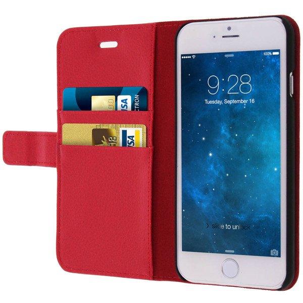 Avizar  Etui Portefeuille Rouge iPhone 6 et 6s 