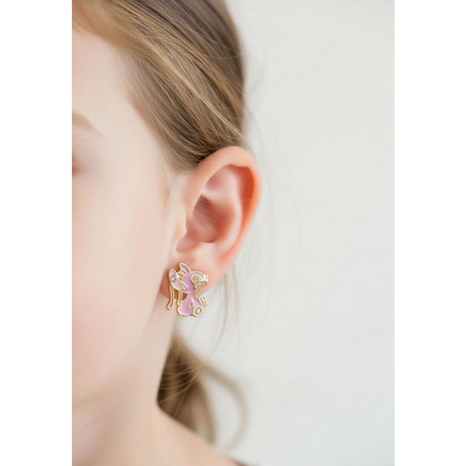 Disney  Boucles d’eilles clous dépareillées Stitch & Angel 
