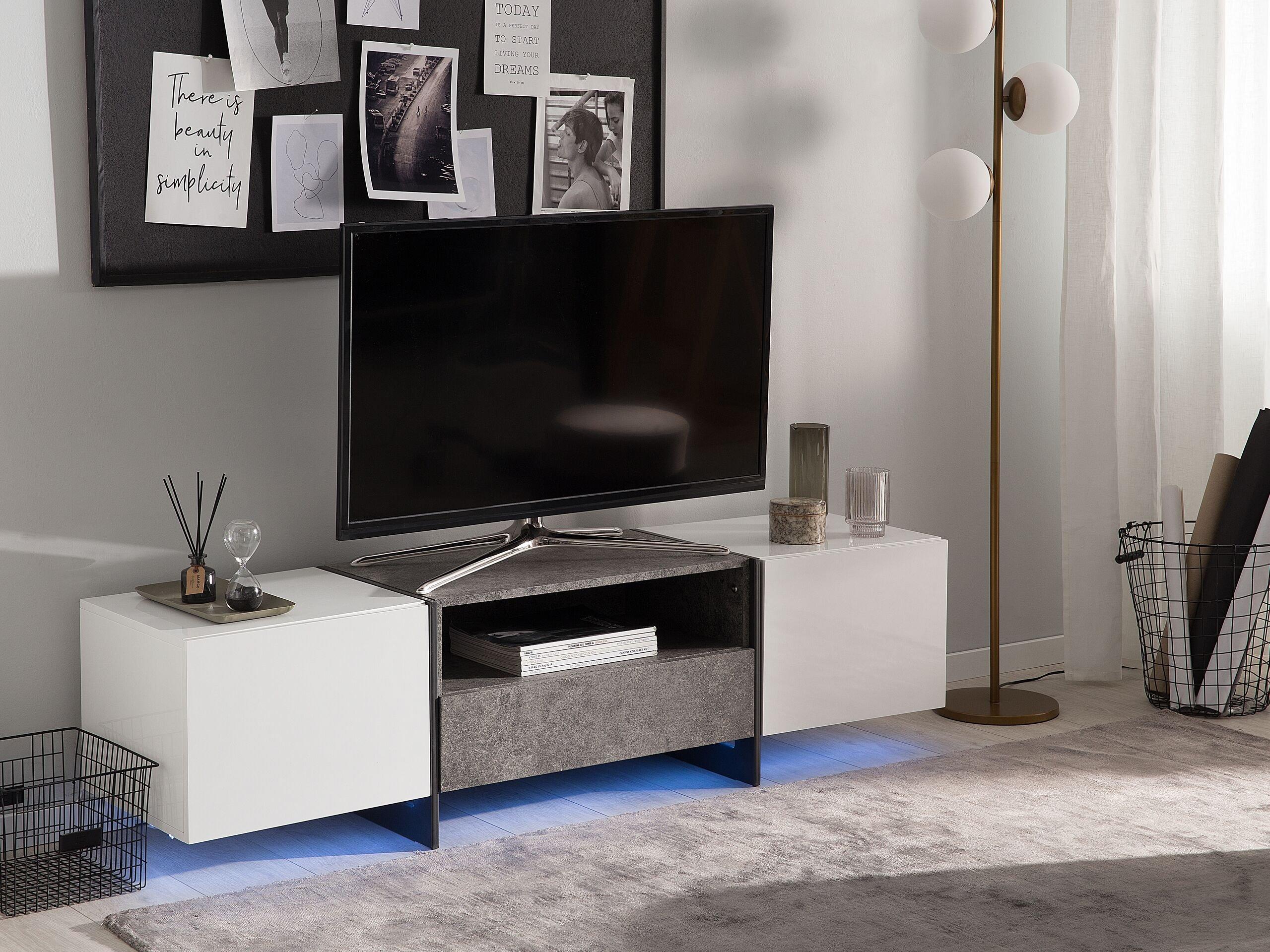 Beliani TV-Möbel aus MDF-Platte Modern RUSSEL  