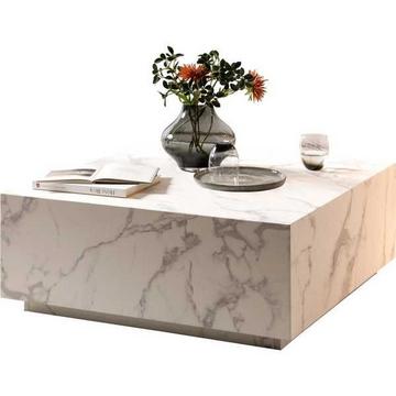 Tavolino in marmo bianco 90x90