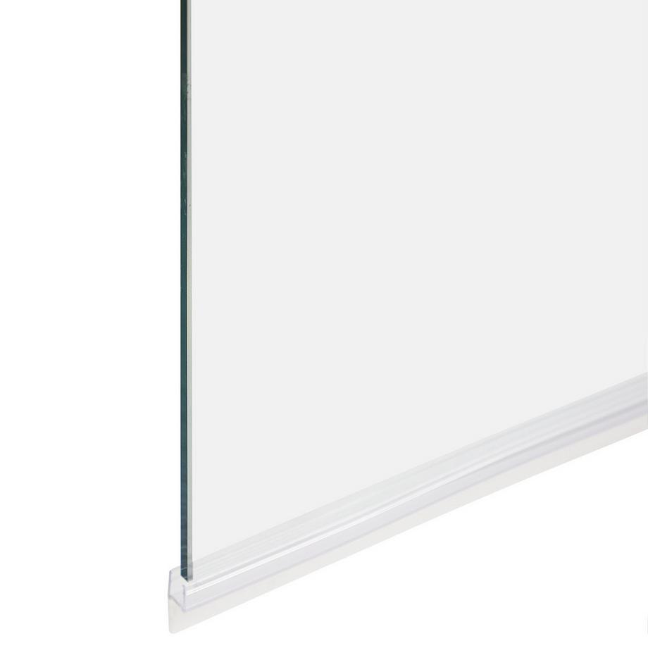 Beliani Paroi de bain douche en Verre de sécurité  LAPAN  